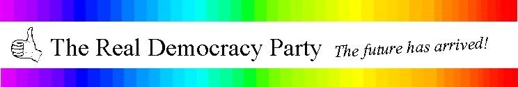 THE REAL DEMOCRACY PARTY (BANNER)